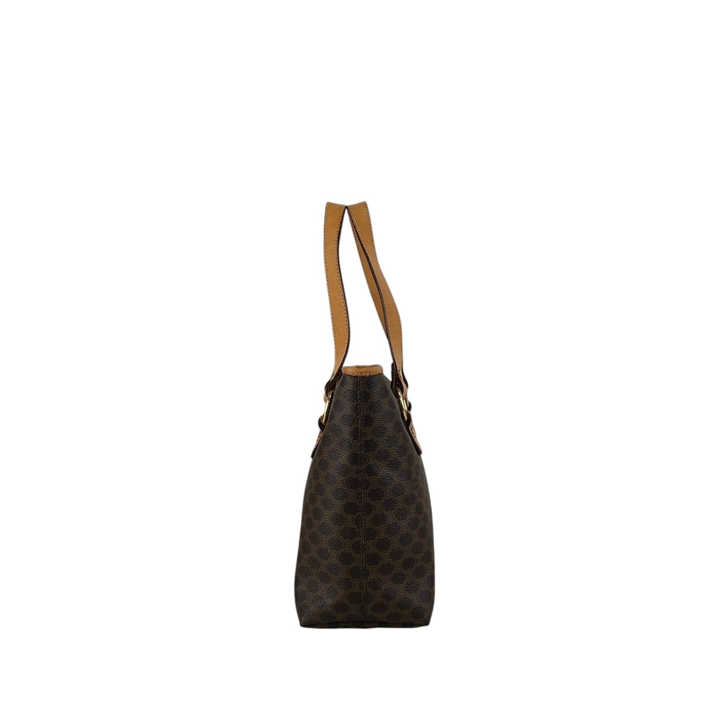CELINE Macadam Handbag Totebag Brown Vintage v7jdmm