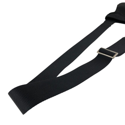 PRADA Tessuto Triangle Logo Shoulder bag Black Vintage xpui3m