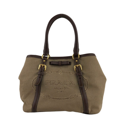 PRADA 標誌手袋 棕色 復古 7avgyx