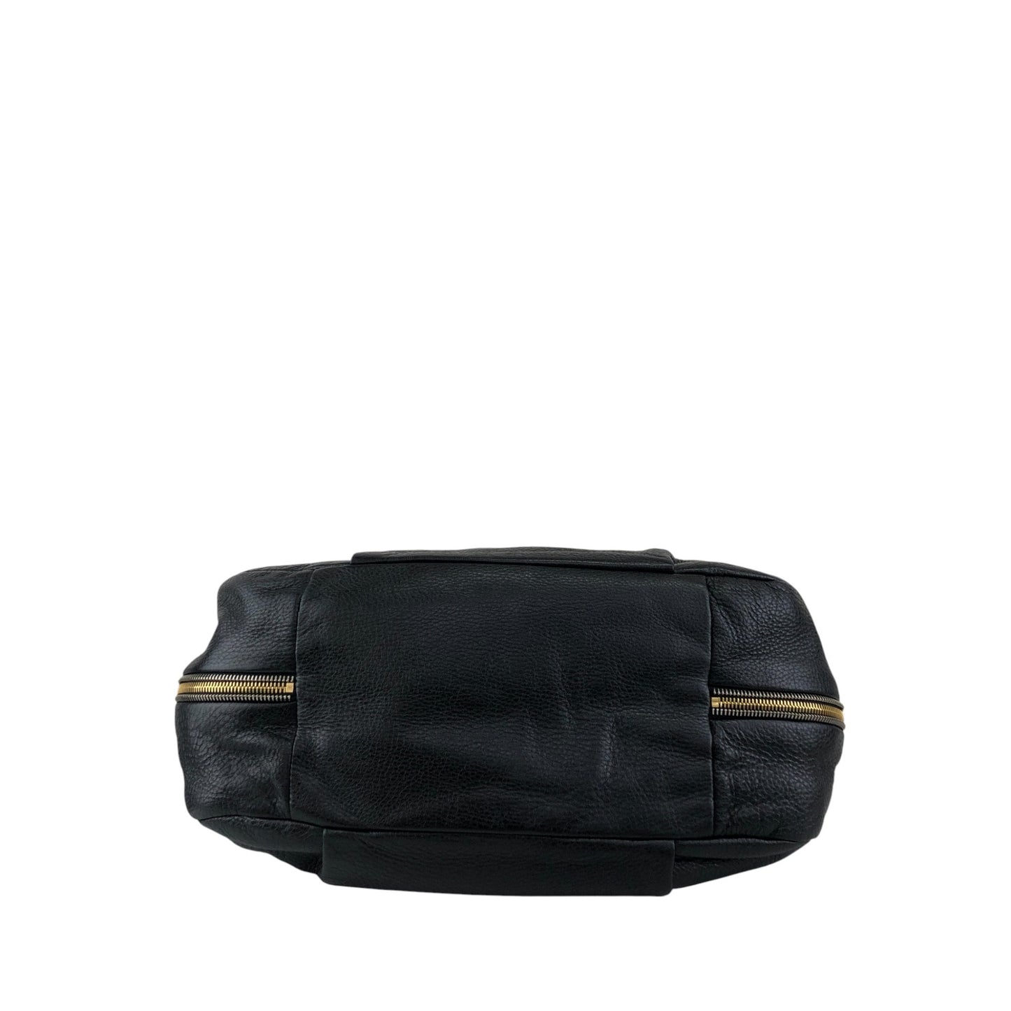 PRADA Logo Handbag Black BR4085 Vintage 3hvhgg