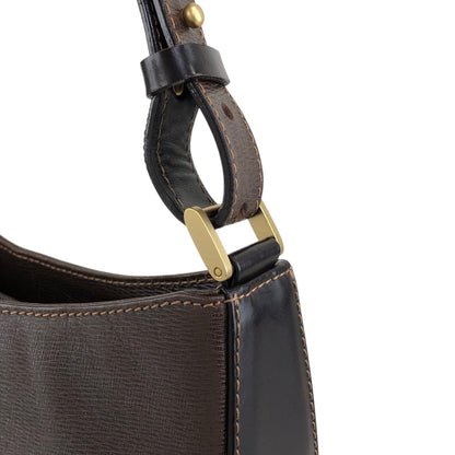 BURBERRY Logo Shoulder bag Brown Vintage 6skns5