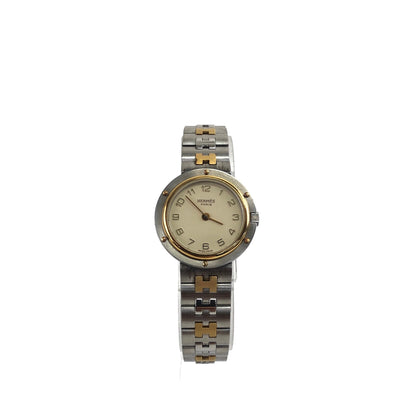 HERMES Quartz Watch Silver Vintage tmst3f
