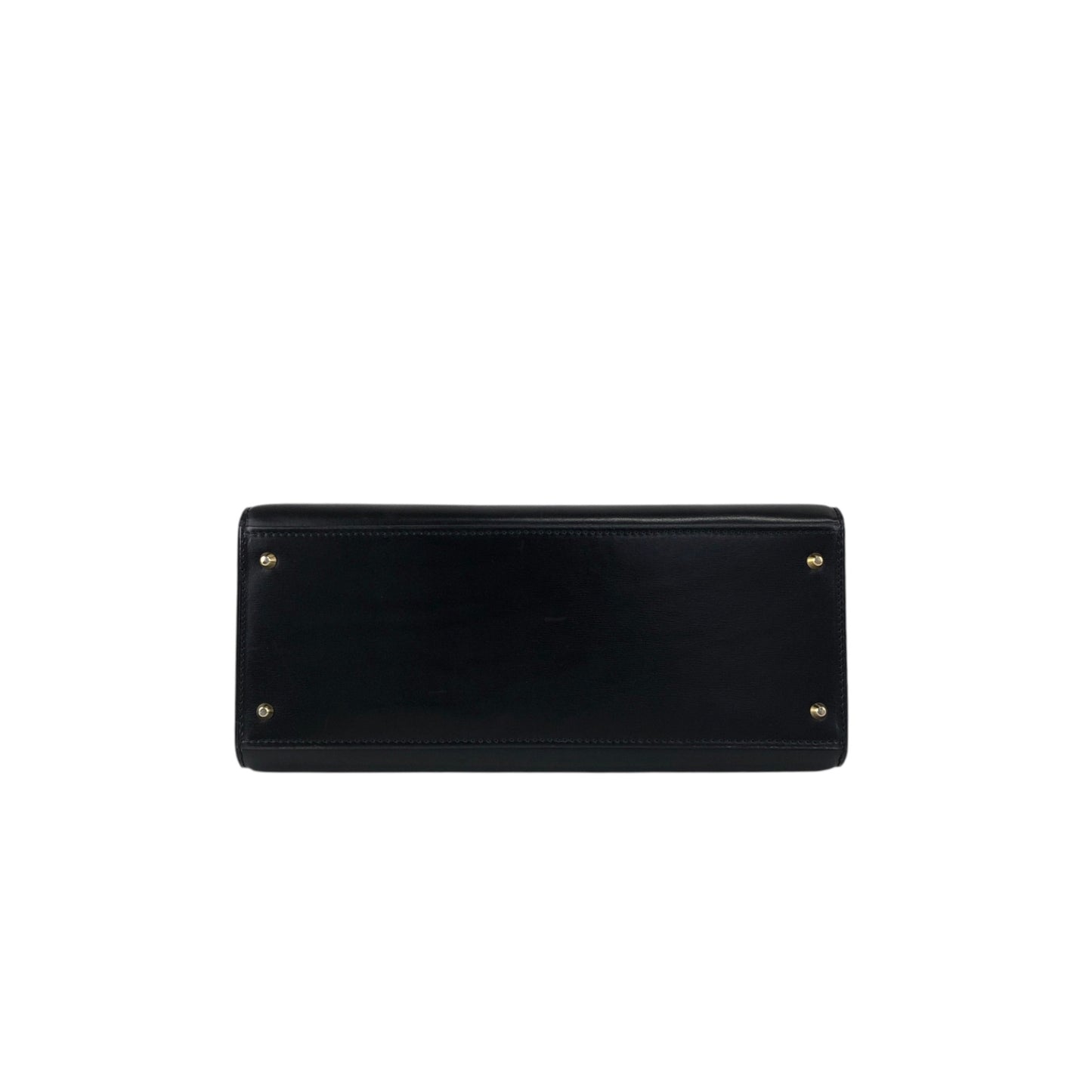 CELINE Gancini Top Handle Handbag Black Vintage whcwed