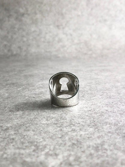 Christian Dior Ring Silver Vintage rn3y82