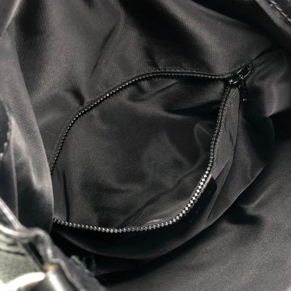 CELINE Blason Drawstring Shoulder bag Black Vintage 2mfbtc