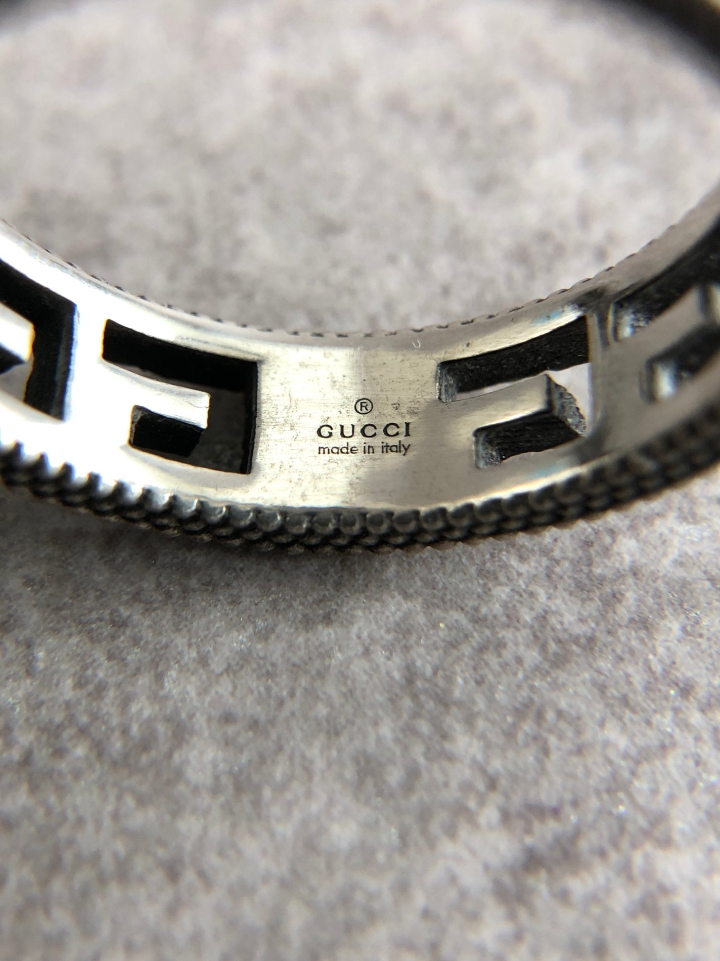 GUCCI SILVER925 Ring Silver Vintage sw4x8d