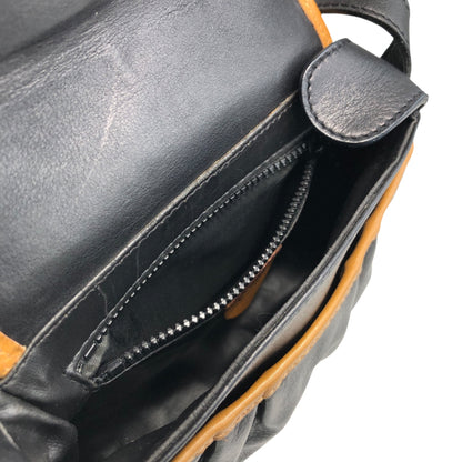 CELINE Blason 前扣肩背包 黑色復古 m2bms5