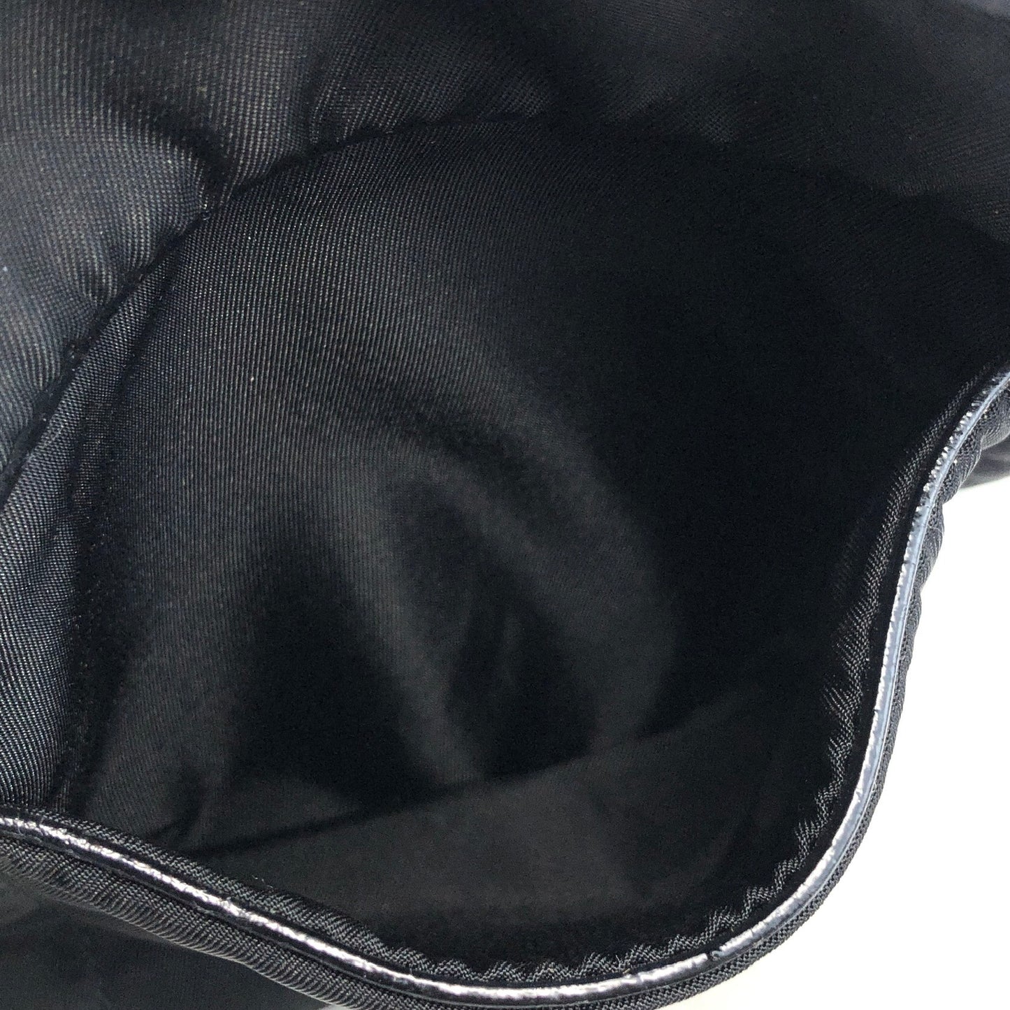PRADA Triangle Logo Nylon Shoulder bag Black Vintage tfuabp