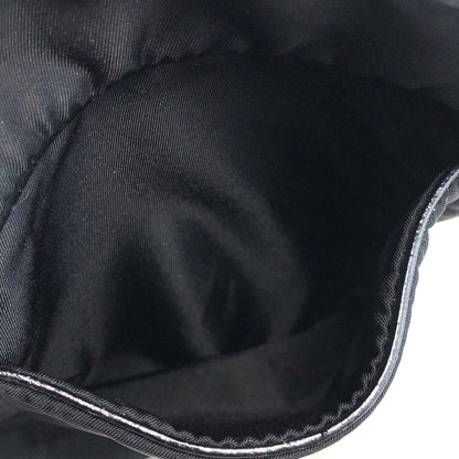 PRADA Triangle Logo Nylon Shoulder bag Black Vintage tfuabp