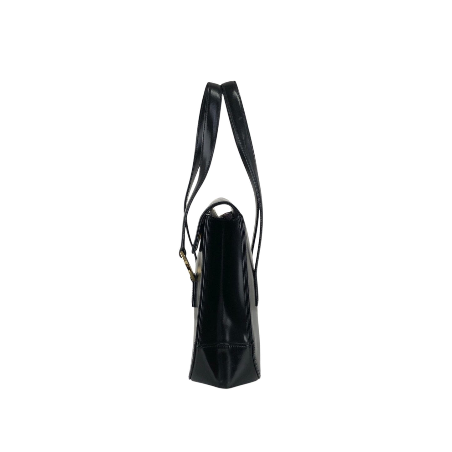 Christian Dior Logo Handbag Black Vintage aidfua