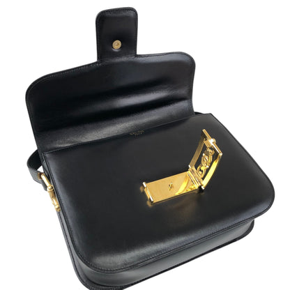 CELINE Horse Bit Shoulder bag Black Vintage jh7wiz