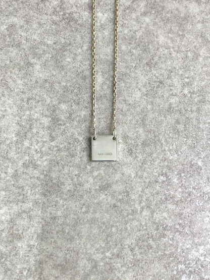 GUCCI Logo Necklace Silver SILVER925 Vintage 78tegk