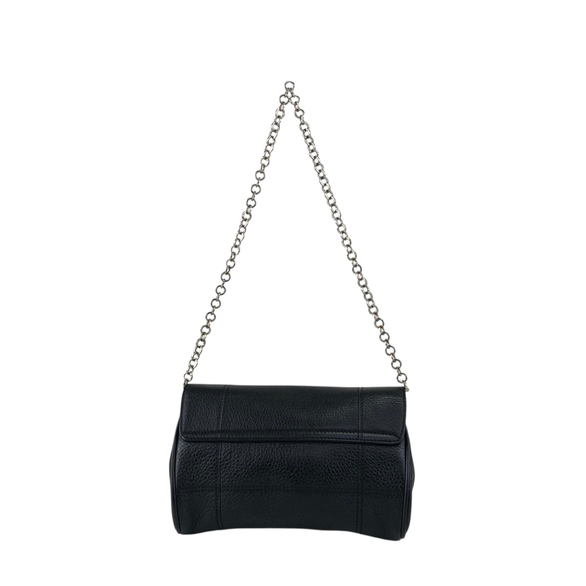Salvatore Ferragamo Gancini Chain Shoulder bag Black Vintage sj8amk