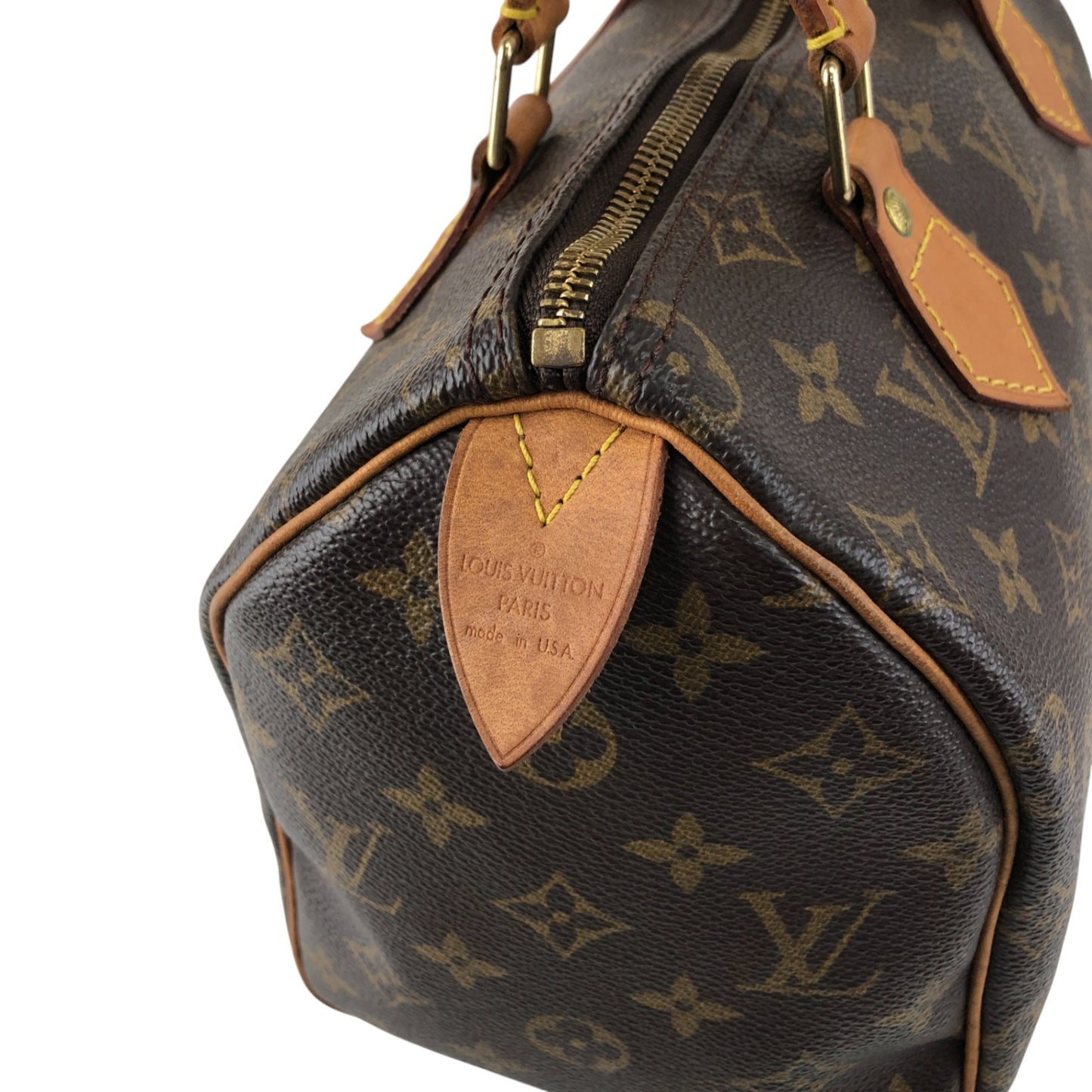 LOUIS VUITTON Monogram Small Boston bag Handbag Brown Vintage szn2aw
