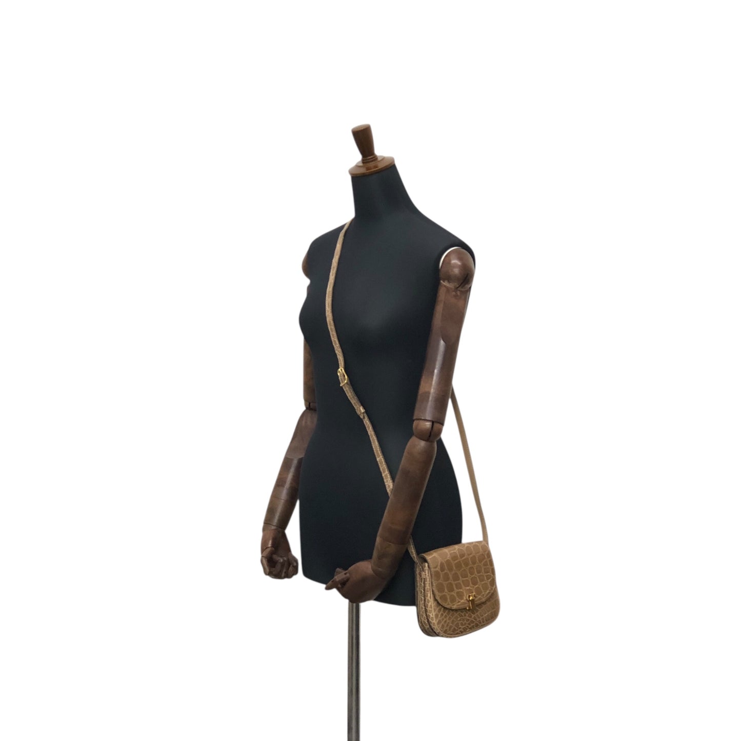 CELINE Blason Shoulder bag Brown Vintage 8xy6kp