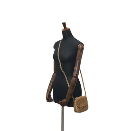 CELINE Blason Shoulder bag Brown Vintage 8xy6kp