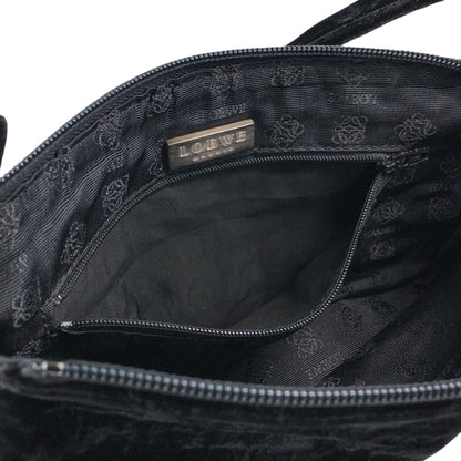 LOEWE Logo Shoulder bag Black Vintage eck8fg