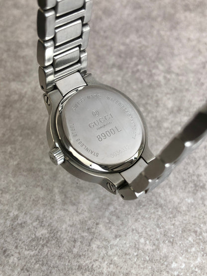 GUCCI Watch Silver×Black 8900L Vintage n8mf5a