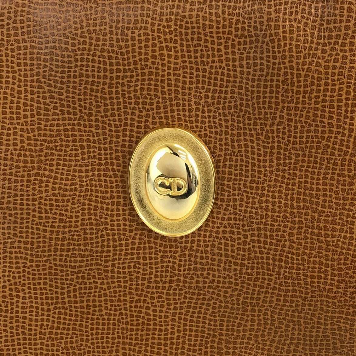 Christian Dior CD Logo Handbag Brown Vintage rwgd45