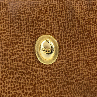 Christian Dior CD Logo Handbag Brown Vintage rwgd45