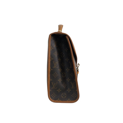 LOUIS VUITTON Monogram Buckle Two-way Handbag Shoulder bag Brown Vintage cmkh5s