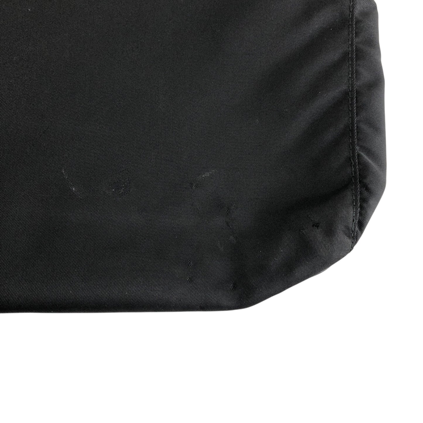 PRADA Tessuto Triangle logo Shoulder bag Black Vintage 4i8cr5