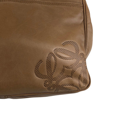 LOEWE Anagram Shoulder bag Brown Vintage hjuexd