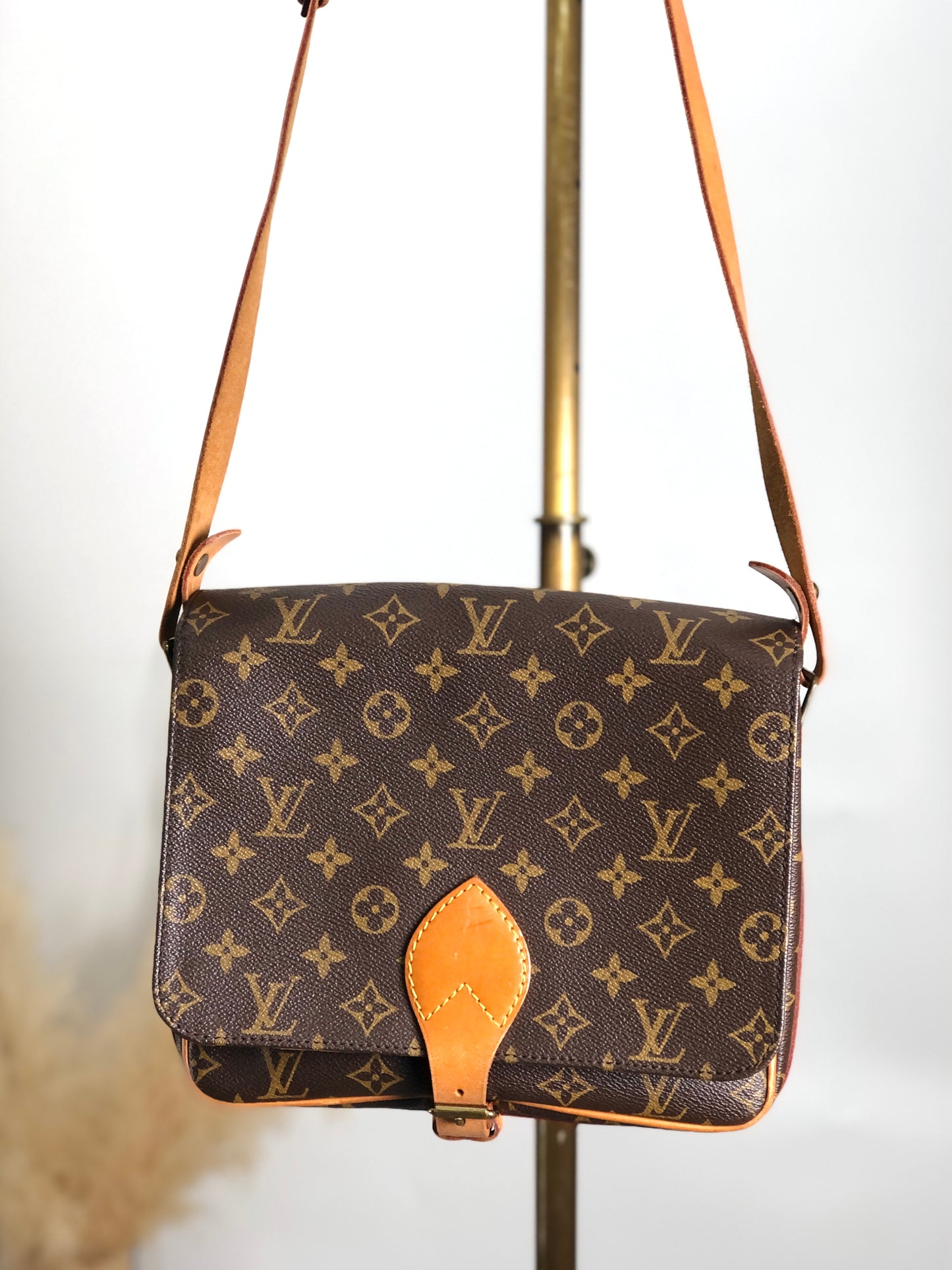 LOUIS VUITTON Monogram Shoulder bag Brown M51252 Vintage bvju5u