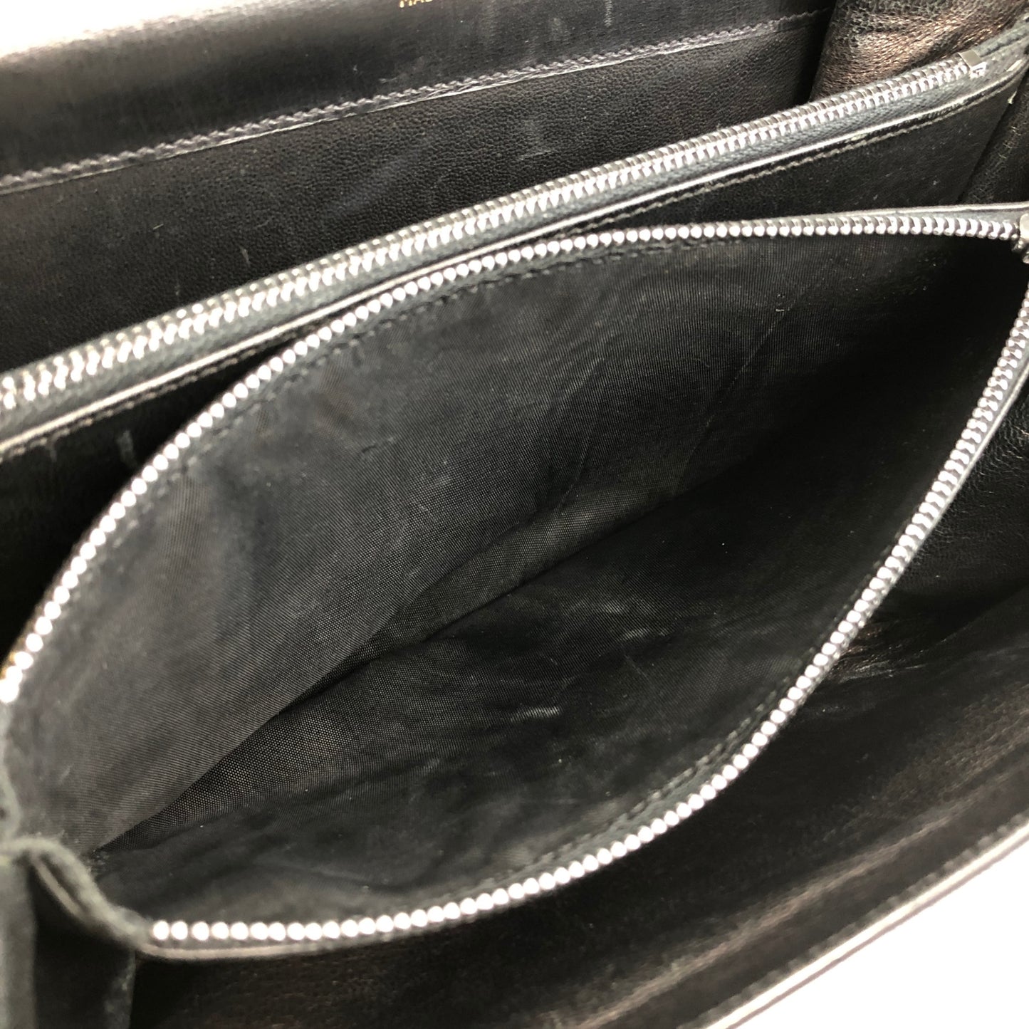 CELINE Horse Carriage Shoulder bag Black Vintage tinnie