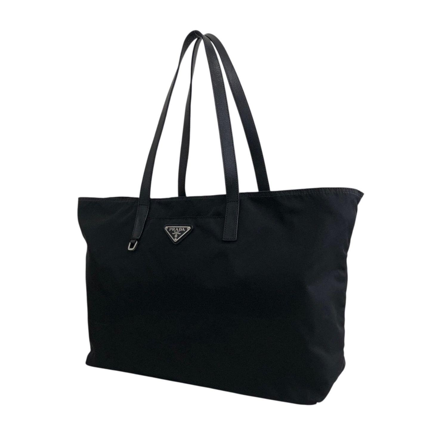 PRADA Tessuto Triangle logo Totebag Black Vintage rkbgyy