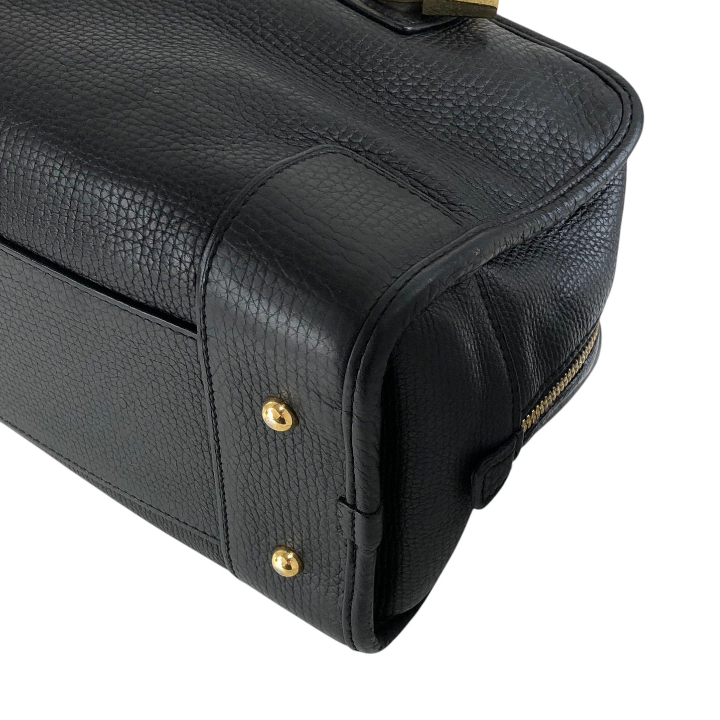 LOEWE Amazona28 Anagram Handbag Boston bag Black Vintage n43dbr