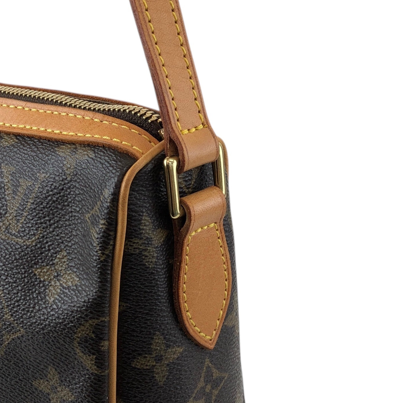 LOUIS VUITTON Monogram Shoulder bag Brown M51348 Vintage u4mwdk