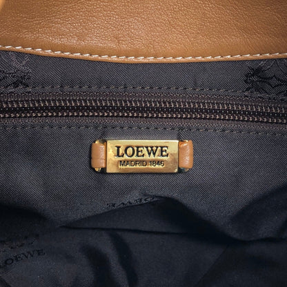LOEWE Anagram Shoulder bag Hobobag Camel Vintage 6sxnri