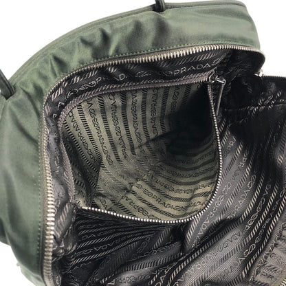 PRADA Tessuto Triangle Logo Padlock Khaki Vintage nxydgr