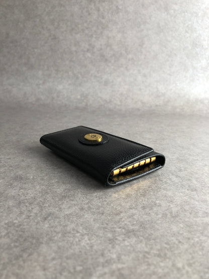 Christian Dior Logo Key Case Black Vintage jcym25