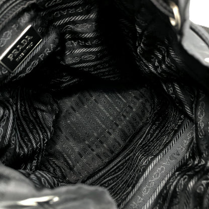 PRADA Triangle Logo Front Pocket Backpack Black Vintage wwwtfy