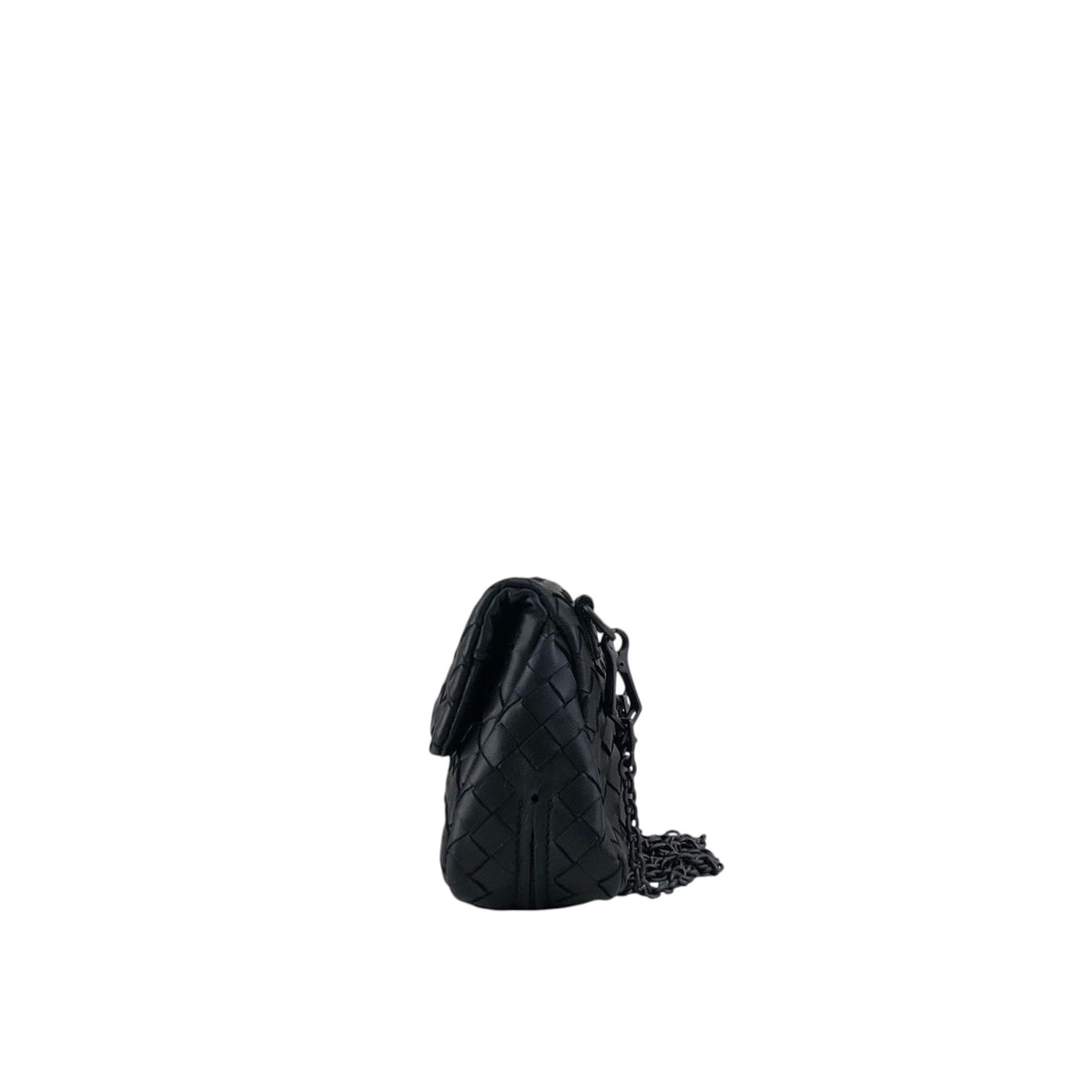 Bottega Veneta Intrecciato Shoulder bag Black Vintage 37ps5x