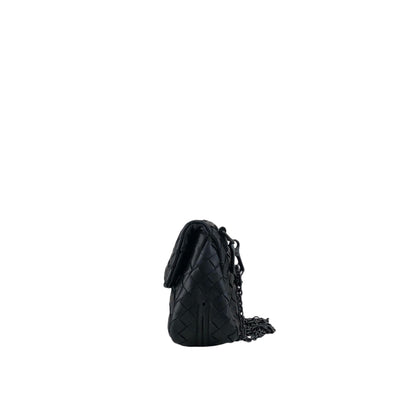 Bottega Veneta Intrecciato Shoulder bag Black Vintage 37ps5x