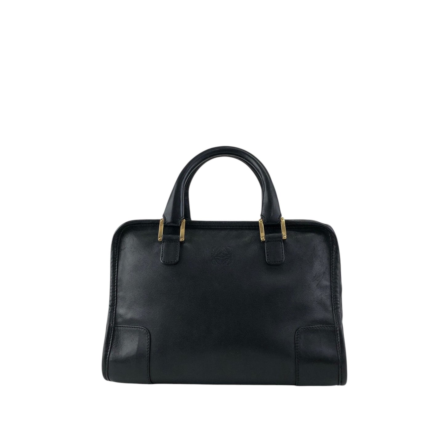 LOEWE Amazona28 Anagram Handbag Boston bag Black Vintage bda233