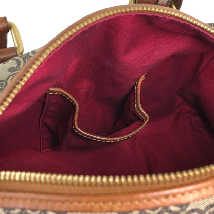 CELINE Triomphe Small Boston bag Handbag Brown Vintage 2j8imx