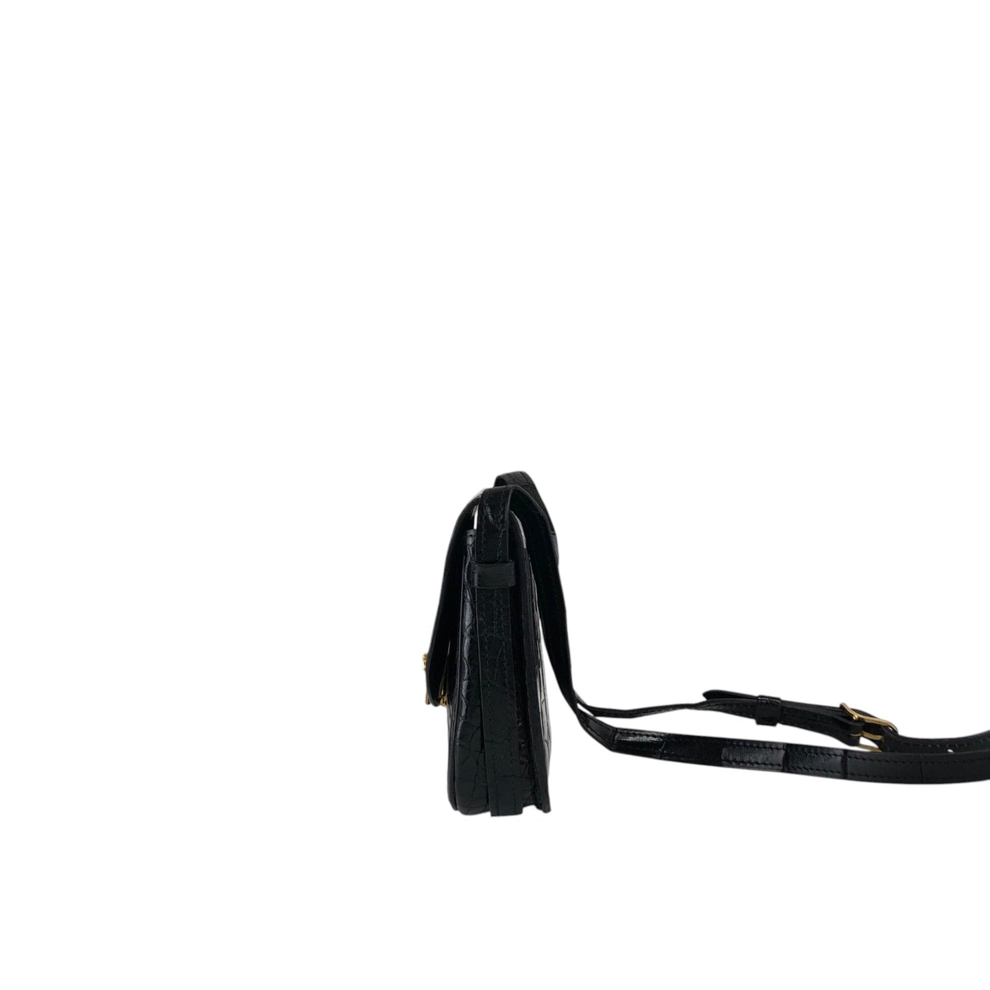 CELINE Triomphe Shoulder bag Black Vintage vtsptj