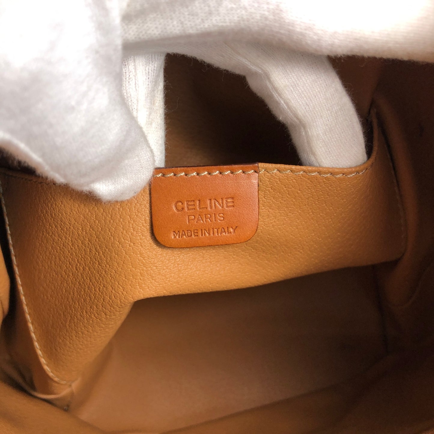 CELINE Macadam Charm Backpack Brown Vintage jz6ee6
