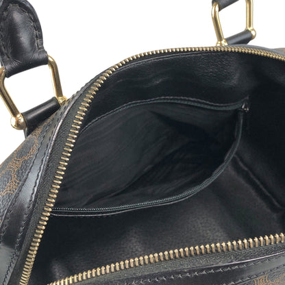 CELINE Macadam Blason Two-way Small  Boston bag Shoulder bag Black Vintage k7b5zs