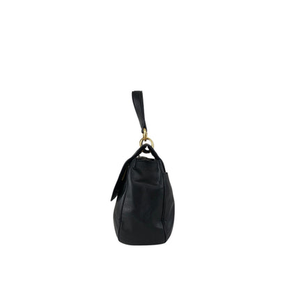 CELINE Two-way Handbag Shoulder bag Black Vintage uezhmr