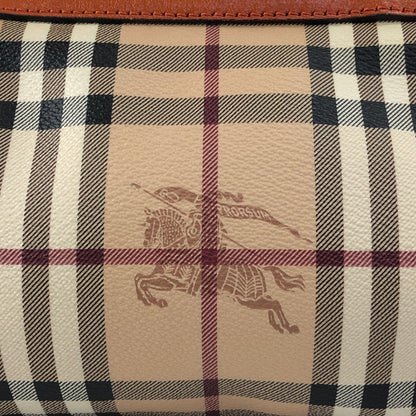 BURBERRY Nova Check Shoulder bag Beige×Orange Vintage 2e2732