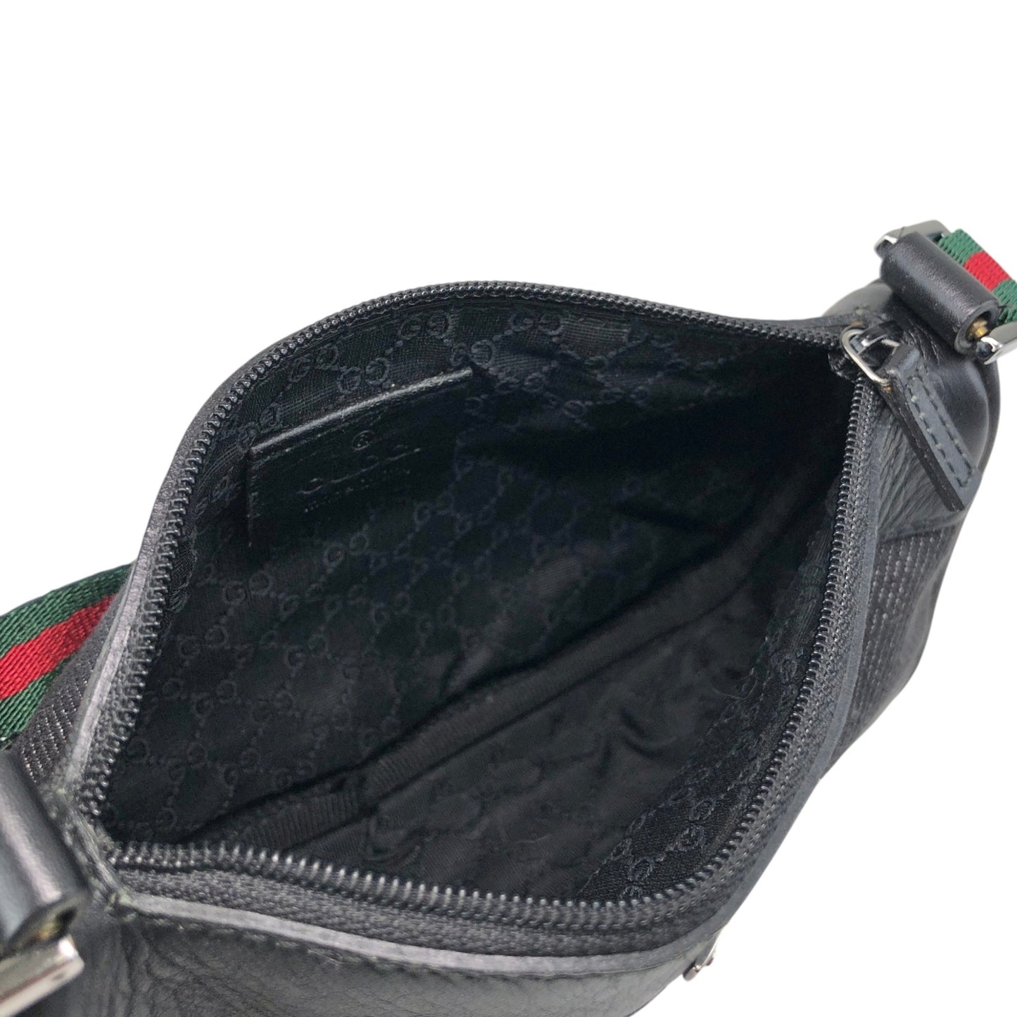 GUCCI Sherry Line Handbag Black Vintage zbzjgu