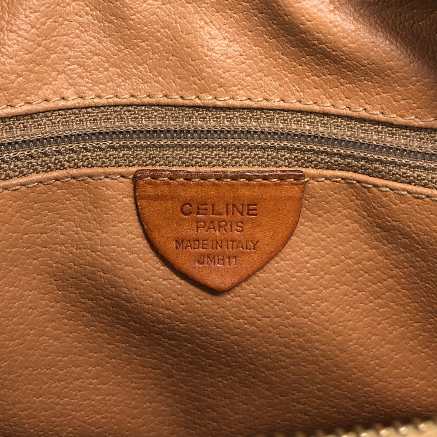 CELINE Macadam Two-way Small Boston bag Shoulder bag Brown Vintage b6a3tr