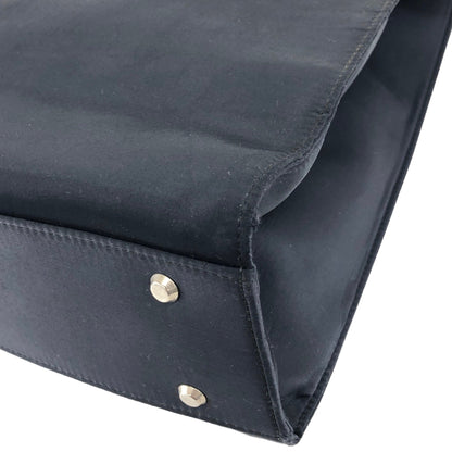 Yves Saint Laurent YSL Logo Nylon Handbag Navy Vintage syhg5u