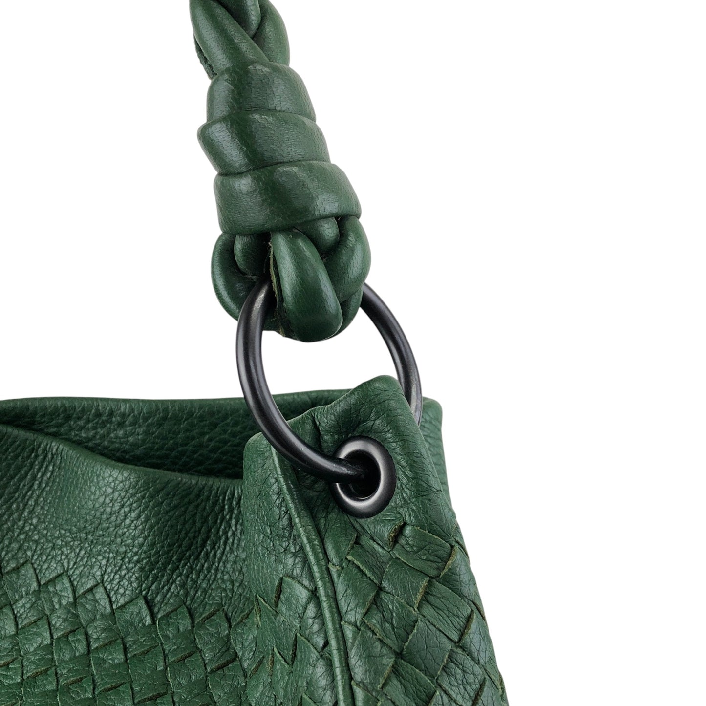 Bottega Veneta Intrecciato Shoulder bag Green Vintage bt6kue