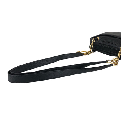 LOEWE Anagram Chain Handbag Shoulder bag Black Vintage nkgx4b